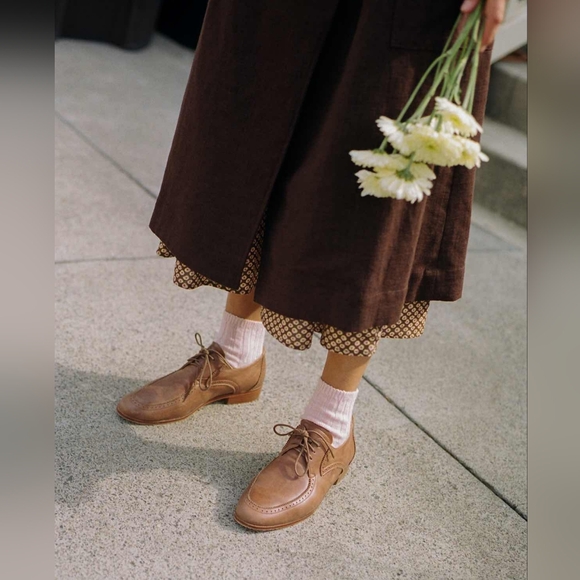 Christy Dawn Shoes - Christy Dawn Agnes Oxford in saddle leather 6